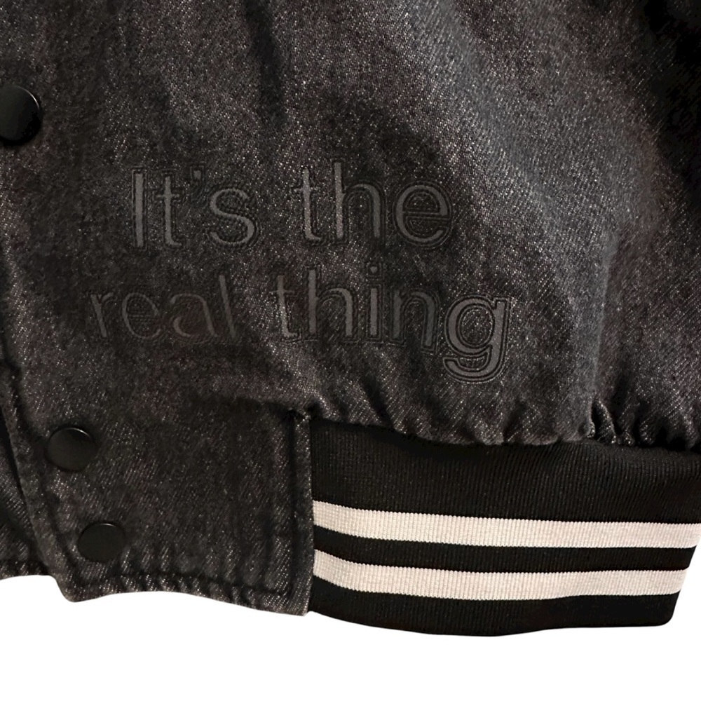 Nwt Coca Cola Charcoal Bomber Racing Jacket, The Laundry Room, Oversized Xs — image 6 of 8